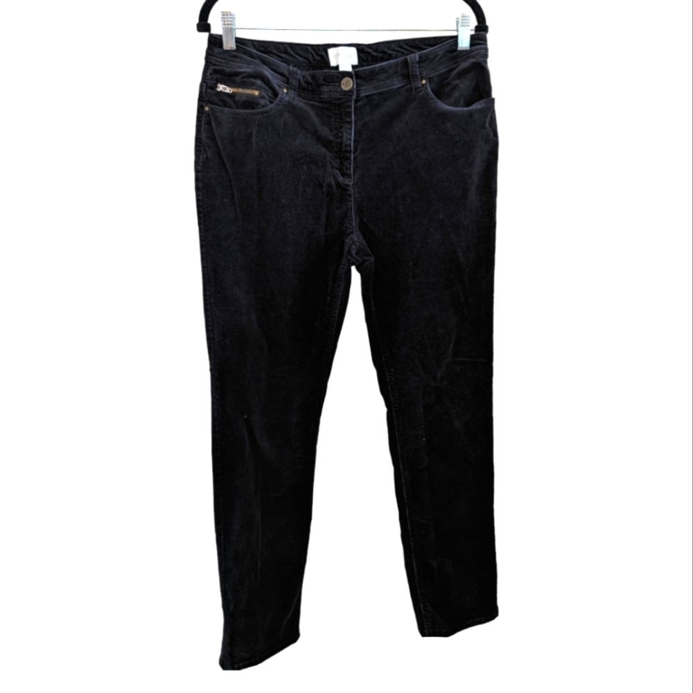 Chico's Black Corduroy 5 Pocket Ankle Jeans Size .5 Chico's 32 X 30.5